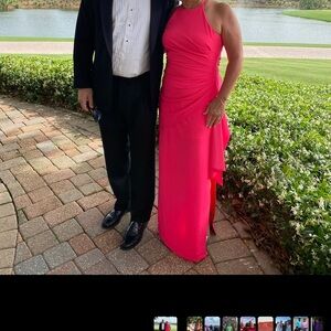 Badgley Mischka Pink Maxi Dress